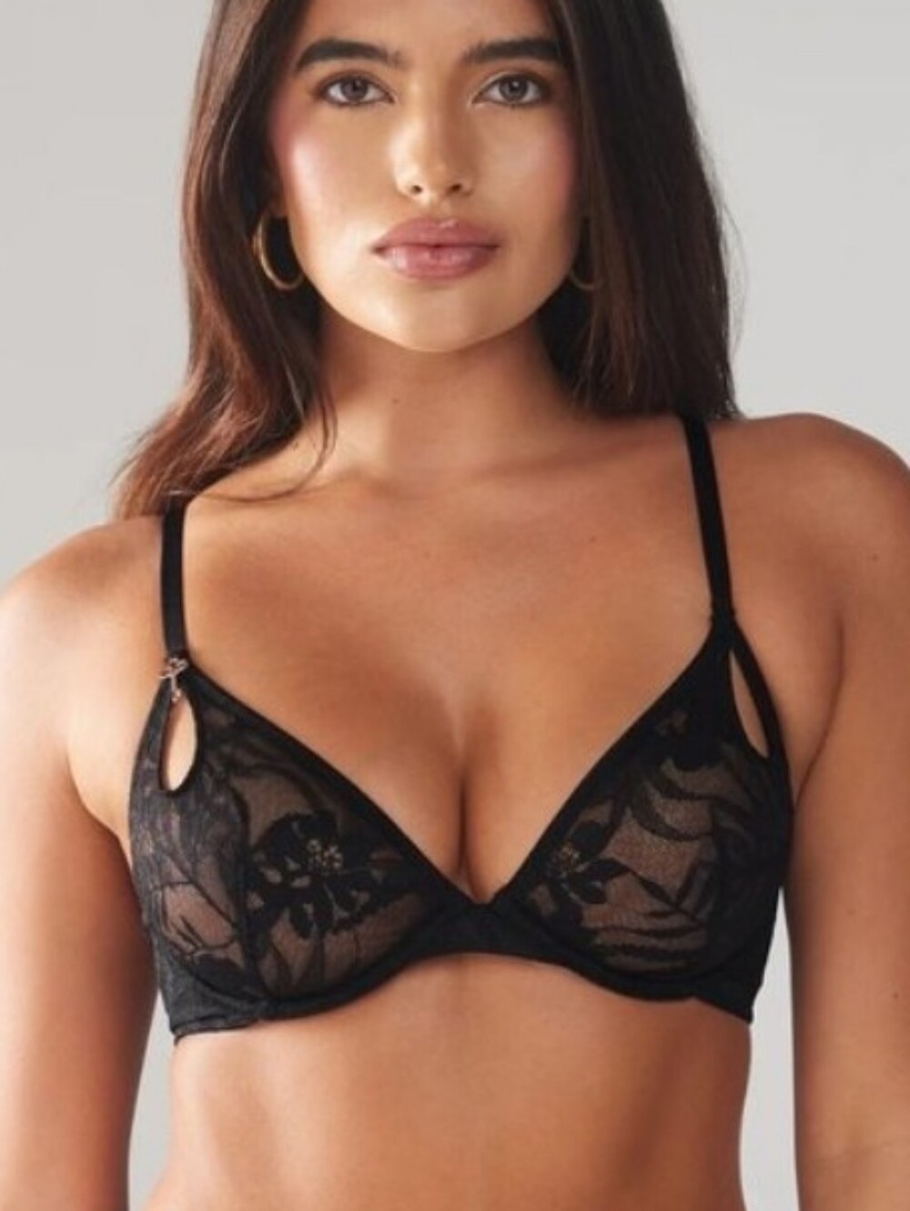 🖤 NWT SAVAGE x FENTY Rihanna Shadowplay Lace Unlined Bra 32DD